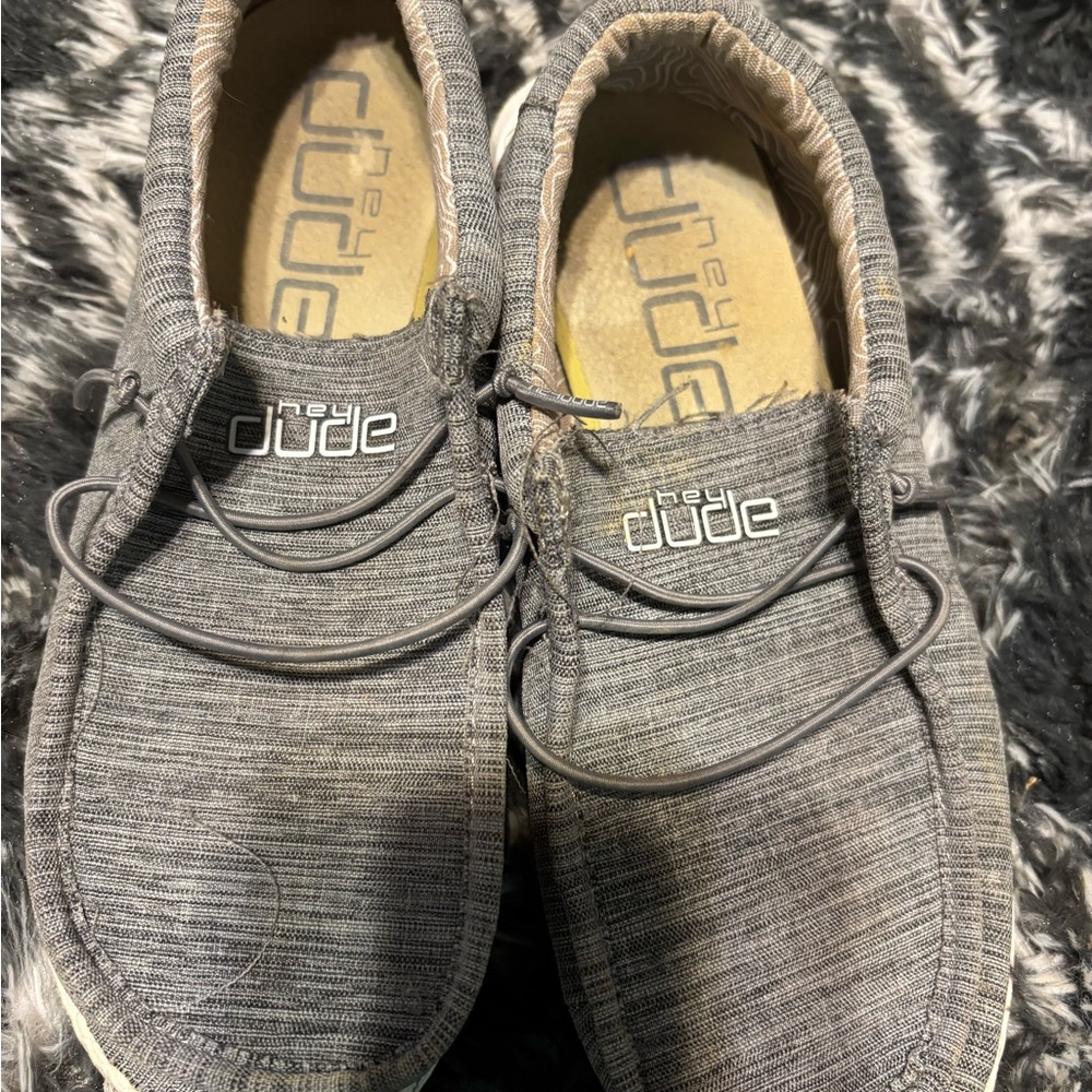 Hey Dude Men's Charcoal Slip-On Loafers
